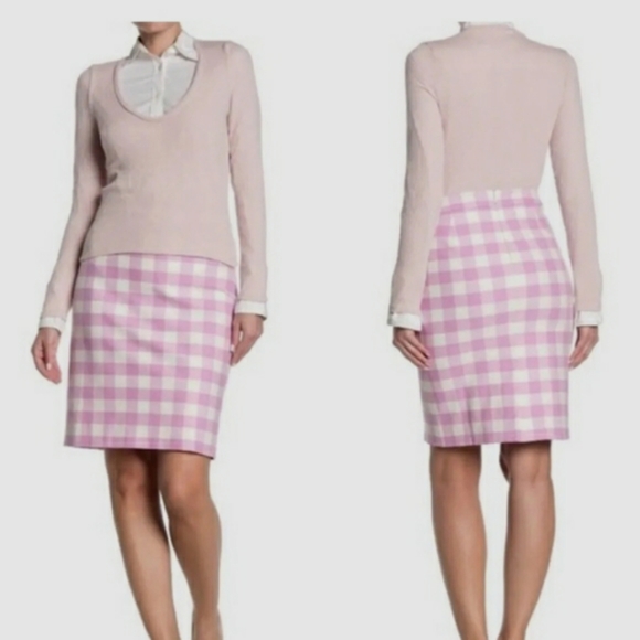 J. Crew No 2 stretch cotton pencil skirt EUC 0 - Picture 6 of 9